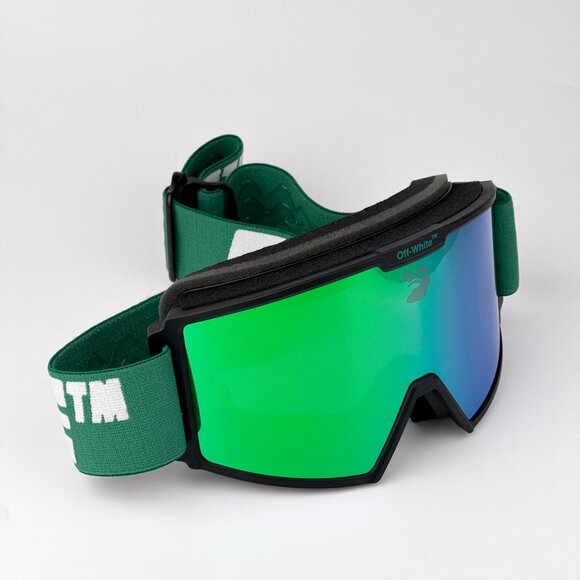 Off-White Ski Goggles – Black/Green Frame with Green Mirror Lens | Model OERI055 - Picture 1 of 11